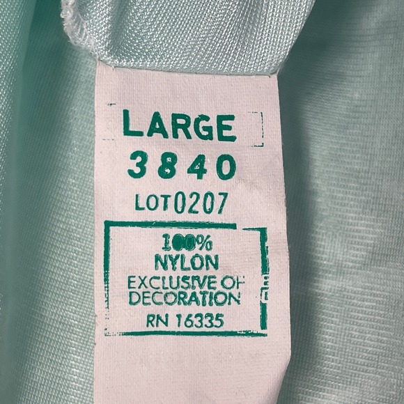 Vintage Pinehurst Lingerie Women Nylon Robe Lightweight USA Button Size L Blue - Picture 5 of 11